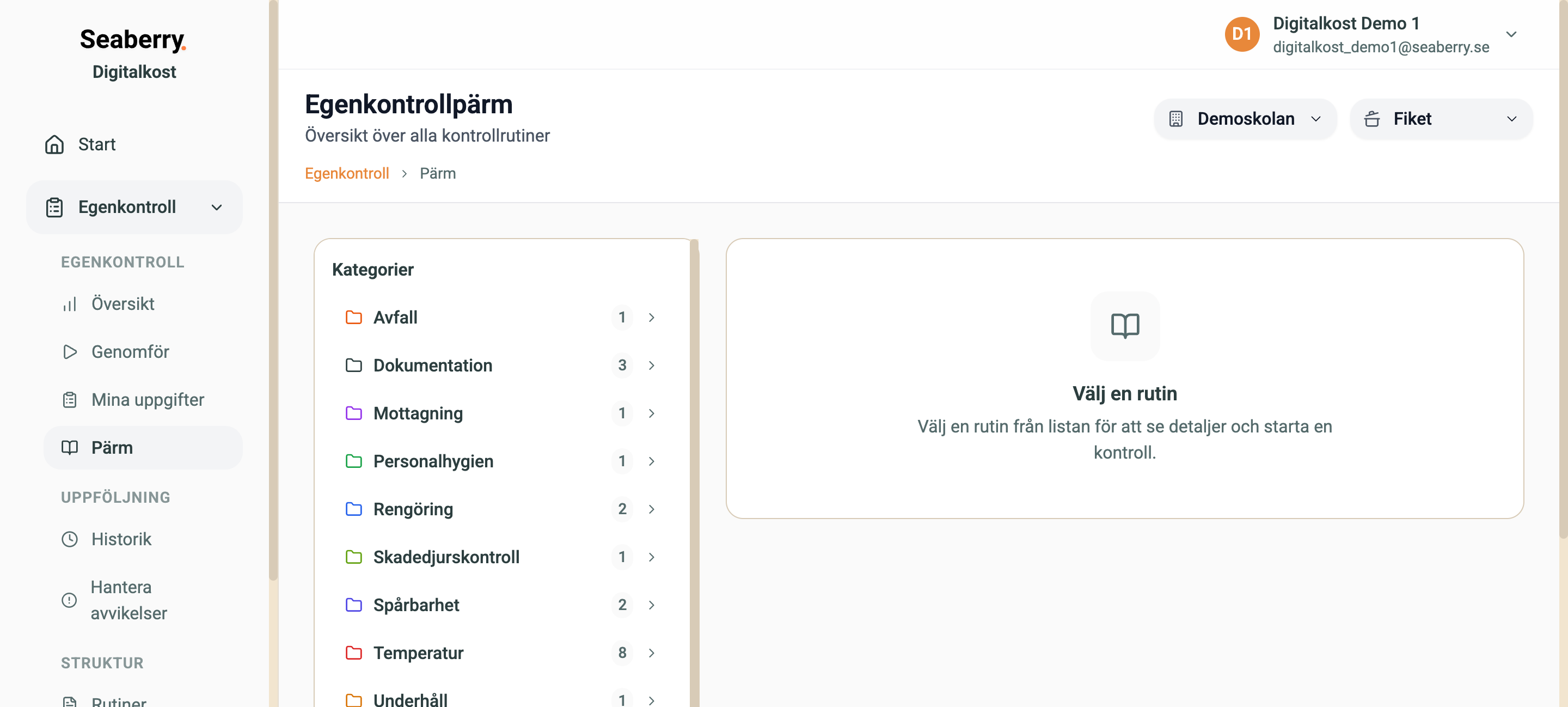 Pärmen – kategorilista